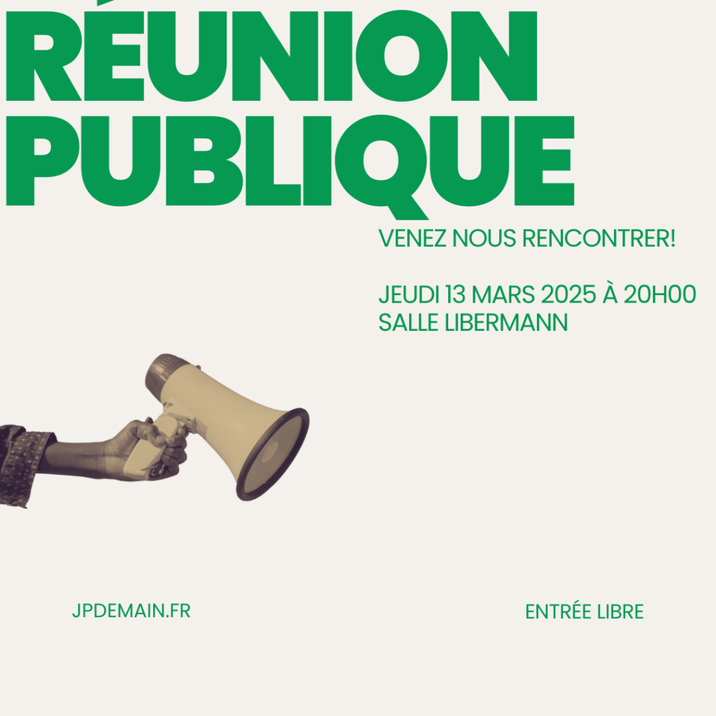 Réunion publique — Venez nous rencontrer ! réunion publique